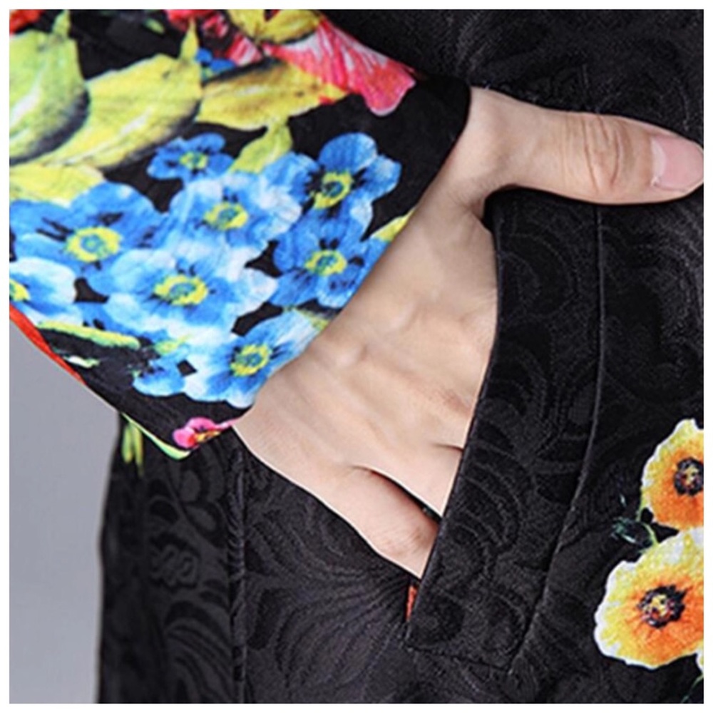 The Larke Floral Brocade Lightweight Jacket - Picture 5 of 8